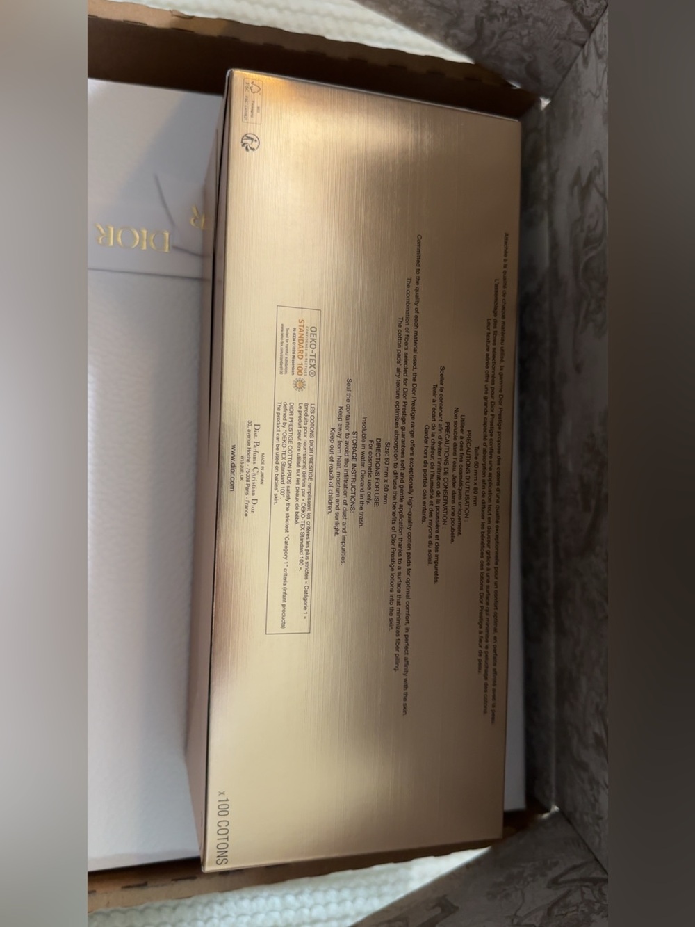 Dior Prestige Skincare & Fragrance-(5pcs Set)Dior Les Cotons,Box,Bag,Card,more, - Picture 11 of 16